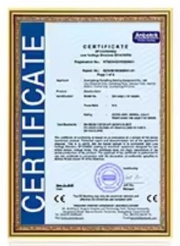 Certificates certificate from Yangzhou Zunzhu Tourism Supplies Co., Ltd