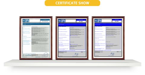 Certificates certificate from Wenzhou Boyo Electric Appliance Co., Ltd.