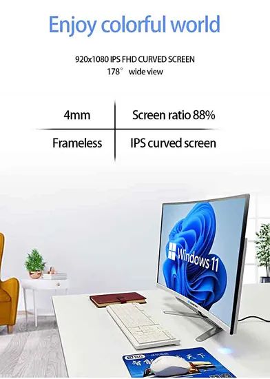 27 Inch Cheapest Computer 75Hz 144Hz Gaming Curved Screen - Image 6