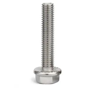 Factory Direct Sale SS304 Hex Flange Bolt M8 Full Thread Flange Bolt - Image 5