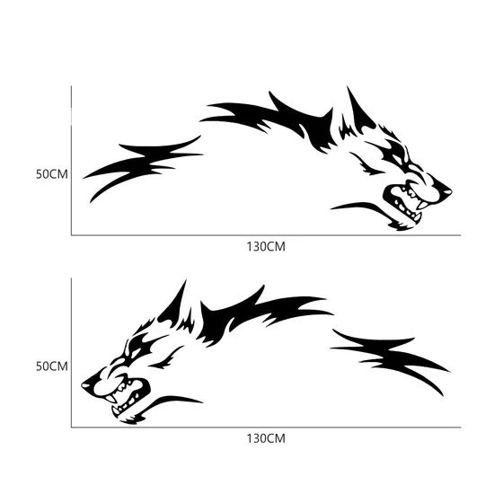 Wolf Totem Car Stickers Personality Decorative Car Rear Wheel Decal Door Stickers - Image 5