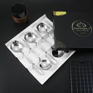 Star Diamond Round Spoon Made of 304 Stainless Steel Sample Free MOQ 100 Set Origin China Color Multicolor Trademark chuanxin - Image 6