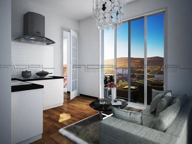 Profile Kitchen Shutter Brand DPM Color Black Style modern Warranty 1year Open Style Hinged Position Interior Kitchen Shape L - Image 2