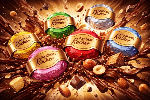 Arabian Rocher - Chocolate with Whole Almond - Image 3