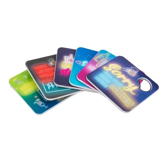 Multi-Functional ABS Card Shape Coaster Bottle Opener for Bar Counter Service - Image 2