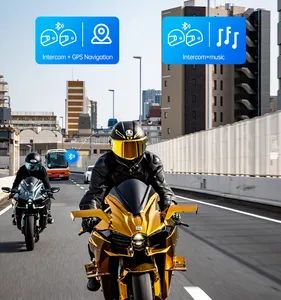 Freedconn R3 PRO Bluetooth Intercom Waterproof with Motorcycle 6 Riders Bluetooth Intercom - Image 3
