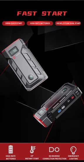 Powerful 12V Car Jump Starter with Built-in Flashlight and Compass - Image 4