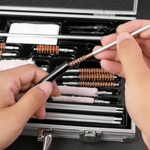 Multi-Caliber Gun Cleaning Kit Cleaner Steel Brush with Aluminum Case - Image 5