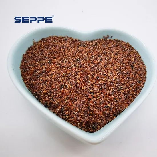 High Density Natural Garnet for Water Filter Treatment Origin China Model NO. SGR Color Reddish Trademark SEPPE Certificate SGS - Image 1