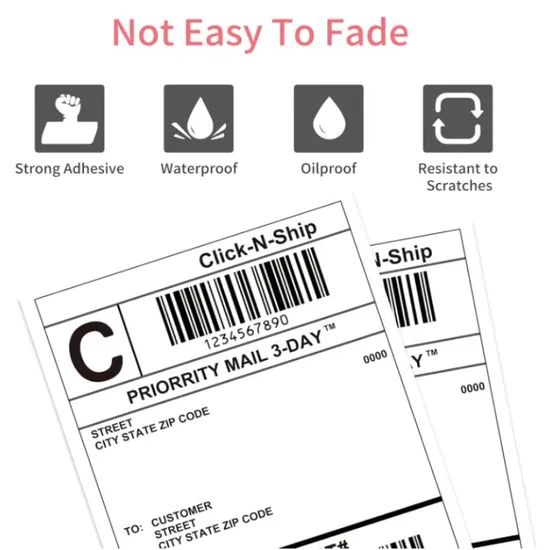 Perforated Direct Thermal Labels with 3"Core Origin China Color Customized Shape Customized Trademark Rainbow HS Code - Image 5