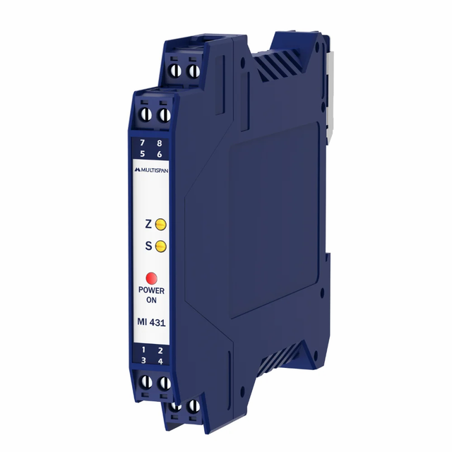 Multispan MI-431 Slim Signal Isolator Color Blue Form Factor Slim Current Rating. 20 mA Product Brand Multispan Model Name/Number - Image 3