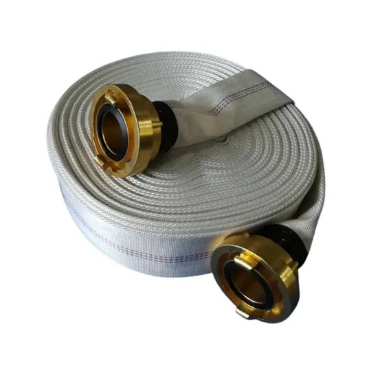 Cavas Fire Hose Single jacket Color White Origin China Diameter 63mm Model NO. RFH033 HS Code 59090000 Lining With Lining - Image 1