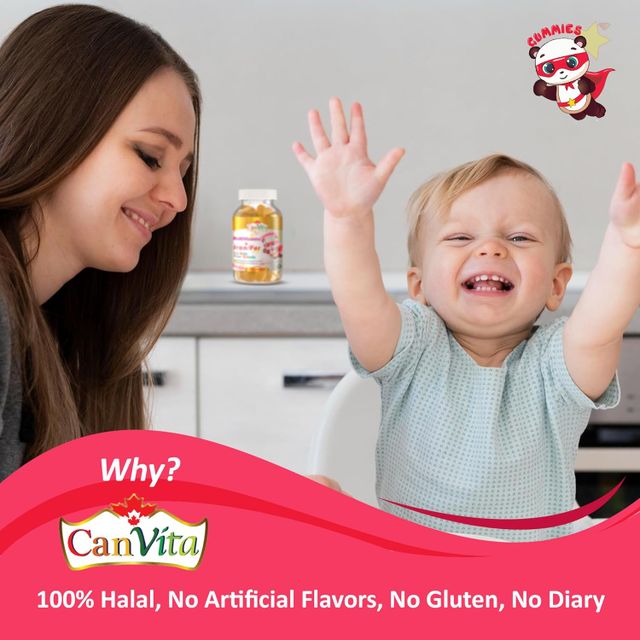 Canvita Kid’s Halal Multivitamins plus Iron Gummy (240 gummies/bottle) all multivitamins for kids for daily use - Image 8