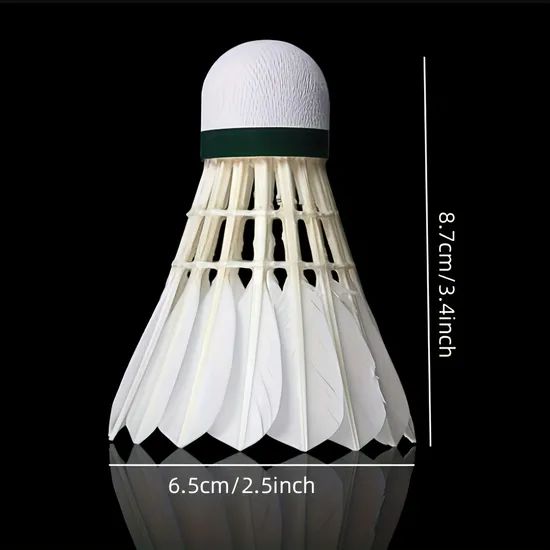 Hot Selling Goose Feather Durable Badminton Shuttlecock OEM Accept Trademark BZ Model NO. BZ01 Speed 75,76,77,78 Type - Image 1
