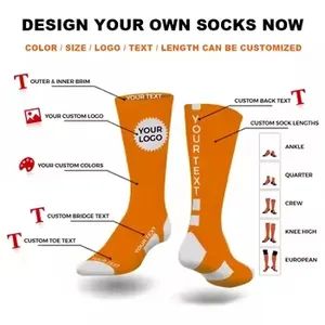 Cheap Wholesale Custom Terry Basketball Custom Logo Sport Socks - Image 5
