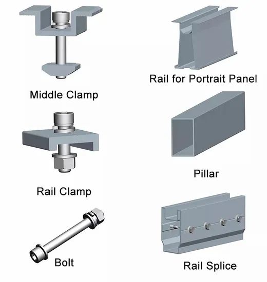 Solar Power Plant Module Mounting Structure Brackets Kit Ground Mounting System Solar Mounting Bracket - Image 3