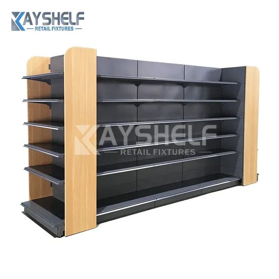 Double Side Convenience Store Fixture Display Shelf Racks Gondola Shelving - Image 4