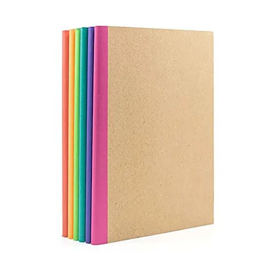 Custom A5 Kraft Paper Hardcover Promotional Notebook for Students School Composition Notebook - Image 1