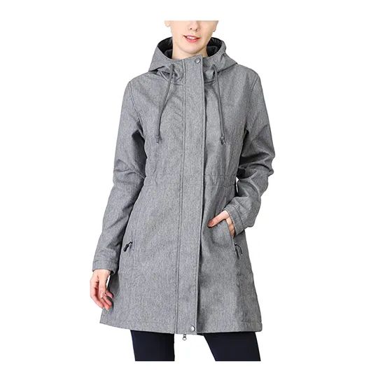 2023 New Arrival Womens Soft Shell Waterproof Long Jacket Wind for Winter - Image 1