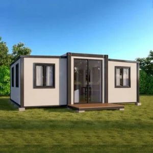 Prefabricated 4 Bedroom Expandable House 2X 40FT Villa Prefab Tiny Homes Luxury Prefabricated House Cheap Residential Modern Expandable Container House for Sale - Image 2
