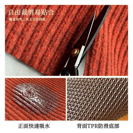 Custom Washable PVC Rubber Backing Our Door Mats for Home Entrance - Image 2