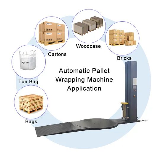 Smart Professional Plastic Turntable Pre-Stretch Film Wrapping Packing Packaging Machine - Image 6