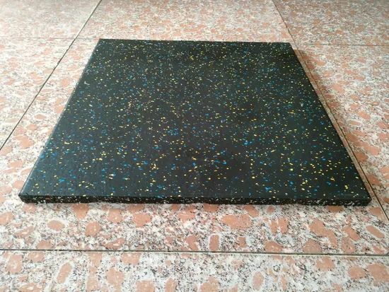 Speckles Gym Crossfit Rubber Floor 30mm Thick Anti-Slip Gym Rubber Flooring 1m*1m - Image 2