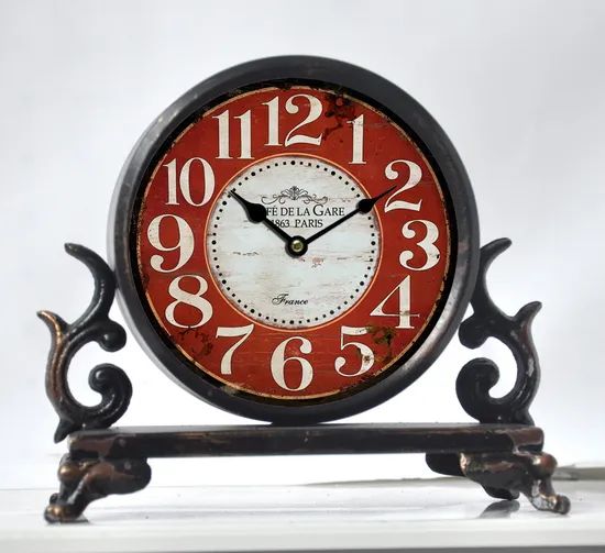 Metal Iron Alarm Home Decor Table Clock Desktop Clocks - Image 3