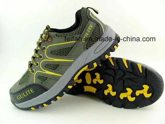 Suede Leather Work Shoes/Casual Safety Footwear with Mesh Design - Image 2