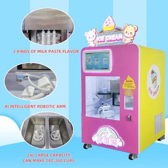 Red Rabbit Ice Cream Machine Maker Hard Ice Cream Soft Serve Vending Machine Snow Ice Cream Machine - Image 2