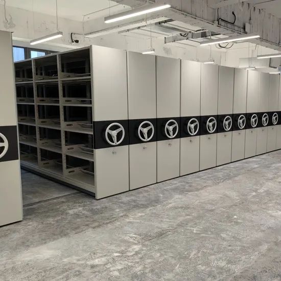 Movable High - Density Document Shelving System Unit Industrial Storage System Library Compact Shelving Storage Systems Compact Shelving - Image 4