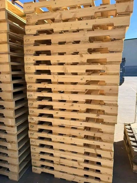 Euro Epal Eco-Friendly Acacia Wood Pallet 4-Way Entry for Industrial & Logistics Transportation Available in All Sizes - Image 3