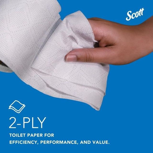 Scott Professional Standard Roll Toilet Paper 2-Ply – 80 Rolls - Image 4