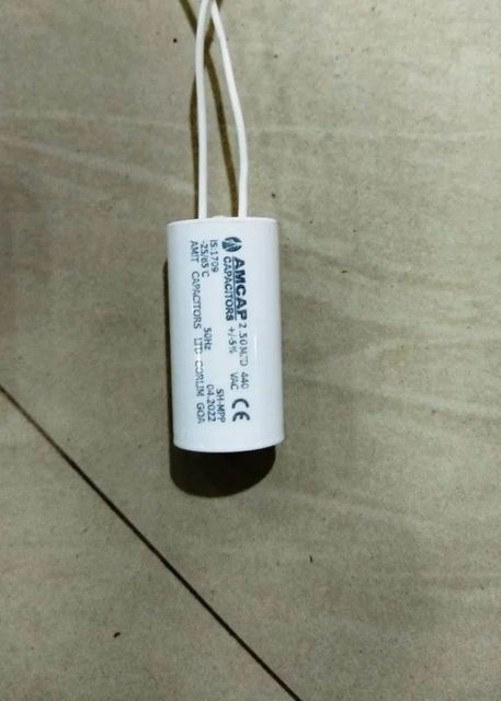 2 4MFD Electric Capacitor, For Fans Color White Terminals 2 Tolerance 5% Protection IP40 Material Plastic Capacitance - Image 4