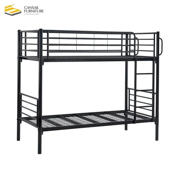Cheap Knock Down Modern Dormitory Bunk Bed Hotel Stuff Metal Beds Frame - Image 3