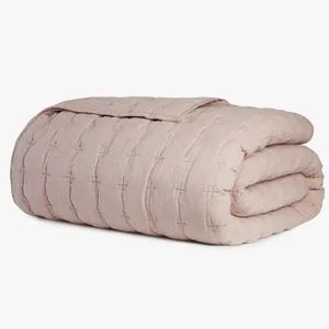 Linen Shell Comforter Microfiber Filling Duvet Quilts Origin China Material Linen Age Group Adults HS Code 9404904000 Pattern Solid Color - Image 6