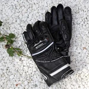 Black and White Motoboy Men's Motorcycle Riding Gloves Size L Style Plain Color Black Origin China Gender Unisex Specification - Image 4