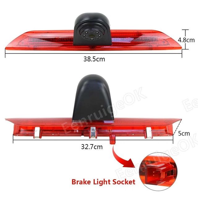 EnruigeOK 3rd Brake Light Rear View Reverse Backup Camera for Ford Transit Van 2014-2024 - Image 3