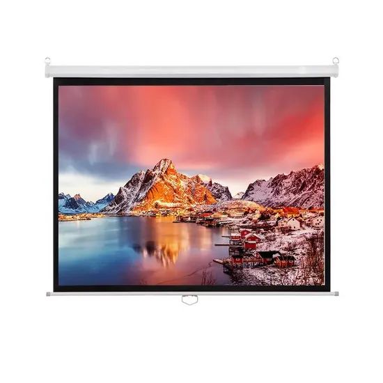 120 Inch Manual Projection Screen for Office Classroom Use - Image 3
