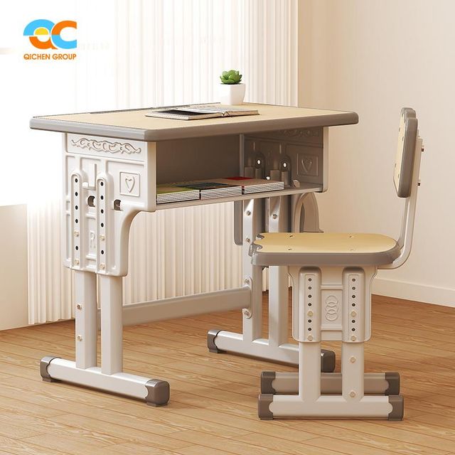 Factory Wholesale School Furniture Ergonomic Adjustable Desk and Chair Set Safe Height-Adjustable School Desk for Classroom - Image 2
