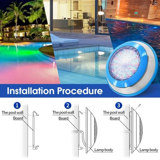 Stainless Steel RGB Pool Lights Underwater Fountain LED Swimming Pool Lights - Image 2