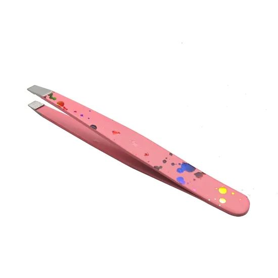 Sharp Slant Angled Tip Eyebrow Tweezers OEM Available Origin Foshan Delivery 30days HS Code 8214200000 Trademark - Image 2
