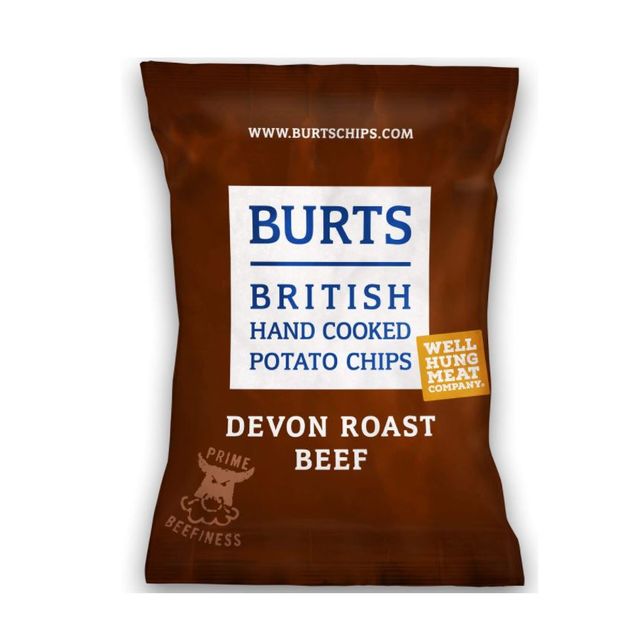 Burts Hand Cooked Devon Roast Beef Potato Chips 150g - Image 1