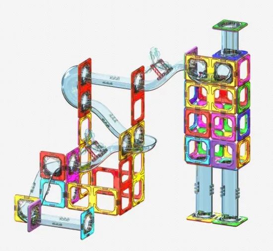 Ball Track Game DIY Educational Building Magnetic Block Toys Color Color Material ABS Origin China Age 3 & above Plastic Type - Image 4