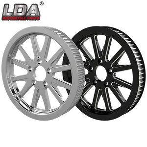 High-Performance Rear Drive Pulley for Harley Softail Models Color Custom Origin China Material Alloy Logo Lda&Custom Model NO. Pulley - Image 3