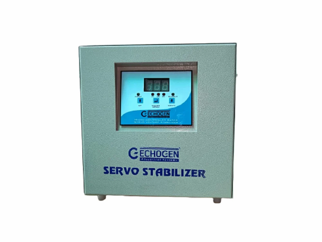 Echogen  2 KVA Single Phase Servo Stabilizer Brand Echogen Capacity 2 KVA Reset Automatic Phase Single Phase Mounting Type - Image 3
