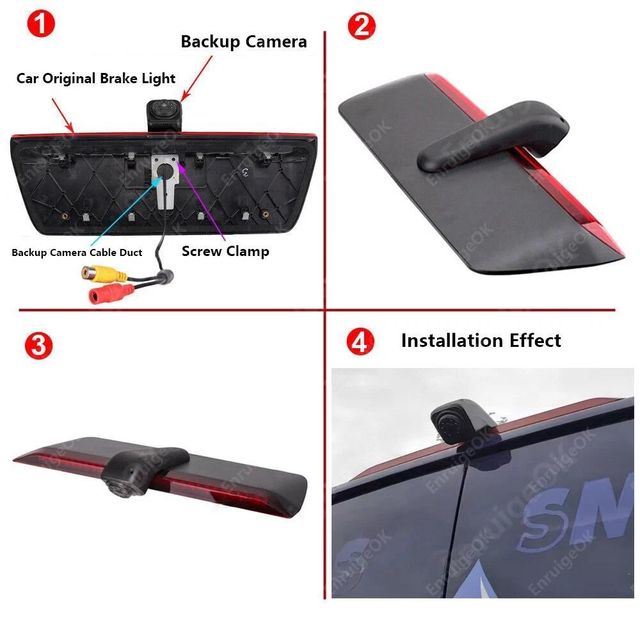 EnruigeOK Car Brake Light Reverse Camera For VW CRAFTER [MK2] & Man TGE Van 2017-Onwards - Image 5