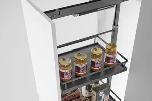 Heavy Duty Kitchen Pull out Wire Baskets Base Storage Rack Brand OEM Origin China Packaging Set Feature Modern Shape Rectangle - Image 1