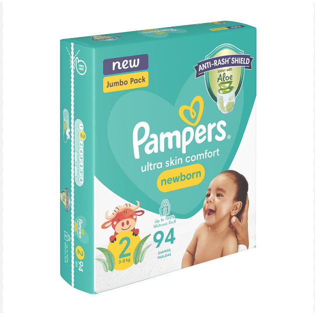 Pampers Baby Dry Nappies/ New born Baby Diapers size 2 size 4 and Jumbo baby pampers - Image 3