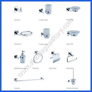 Toilet Bath Accessory Zinc Alloy Hardware Set Origin China HS Code 8481804090 Material Zinc Alloy Model NO. SF234-0005 Surface Treatment - Image 1